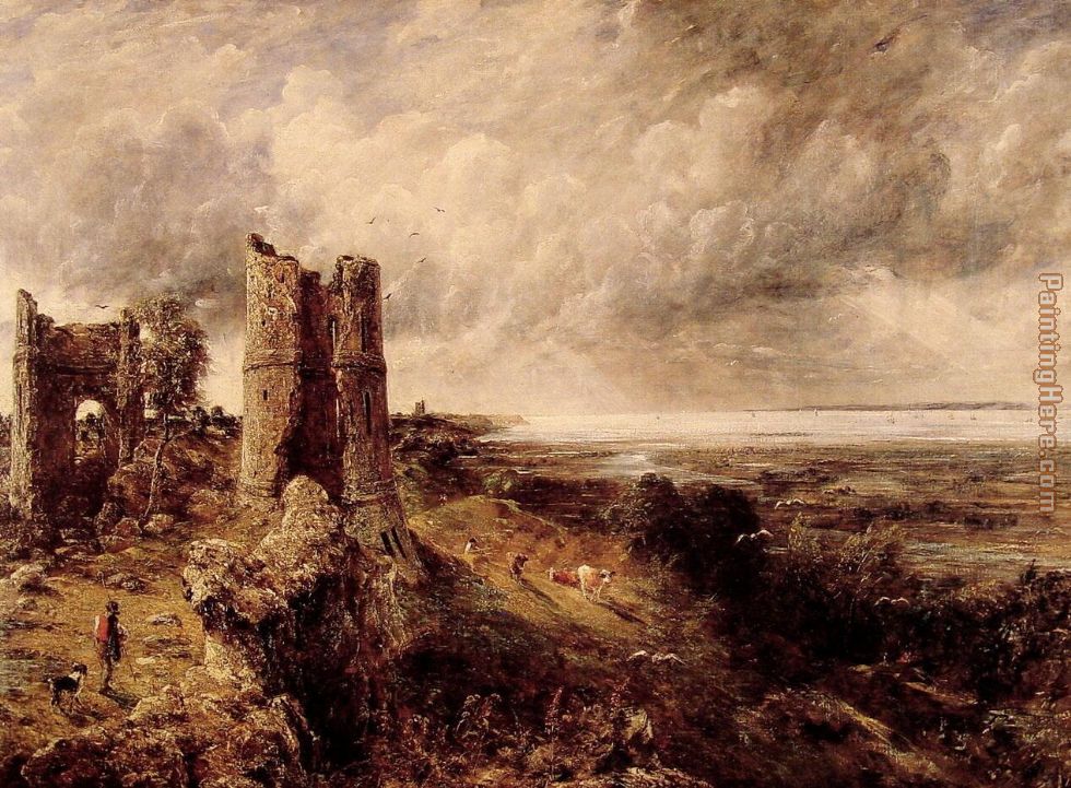 Hadleigh Castle painting - John Constable Hadleigh Castle art painting